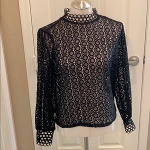 Black lace top